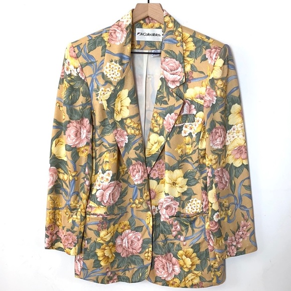 Vintage JH Collection Floral Blazer, Size 8 - Picture 11 of 13